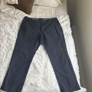 Banana Republic slim straight chinos 33/30 navy blue 100% cotton